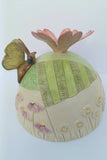 Campion and Butterfly - Original Ceramic Sculpture