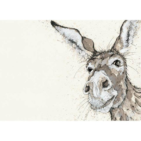 Bev Davies, Donkey, Fine Art Greeting Card