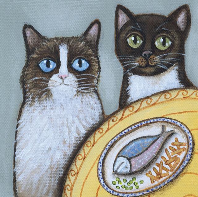 Claire Brierley, Wishful Thinking (Cats), Blank Art Cards