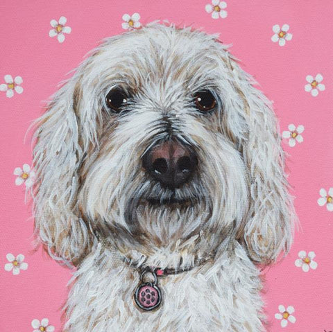 Claire Brierley, In The Pink (Dog), Blank Art Cards