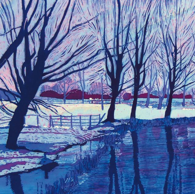 Caryl Challis, A Snowy Day, Art Card