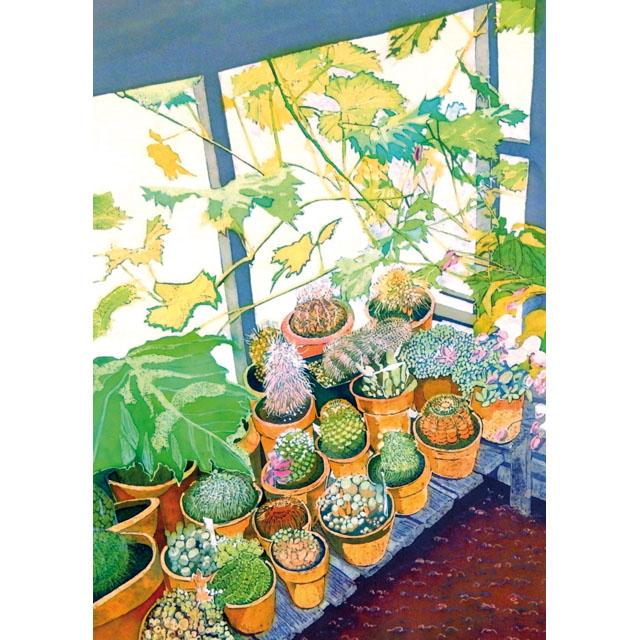 Caryl Challis, Jim's Greenhouse, Art Card