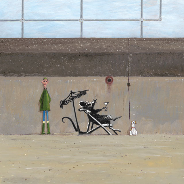 Chris Williamson, Banksy's Spraycation, Fine Art Greeting card