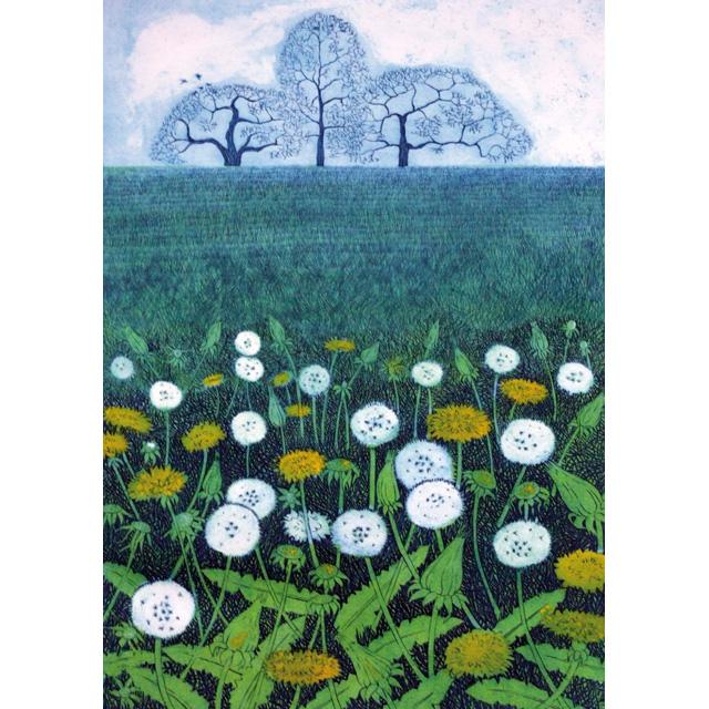 Diana Ashdown, Across The Field, Fine Art Greeting Card