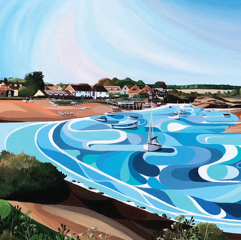 Faye Baines, The Estuary, Fine Art Greeting card