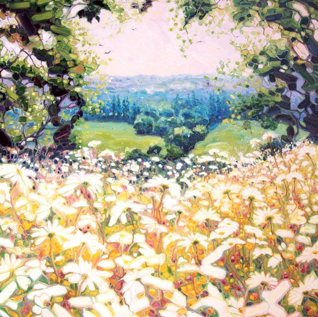Gill Bustamante, White Meadow, Fine Art Greeting Card