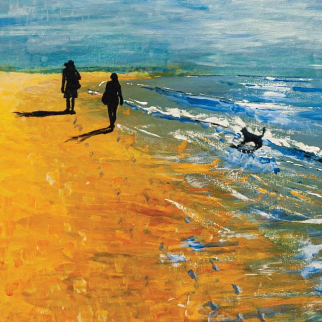 Beachwalkers and Dog (GH3 04 22)