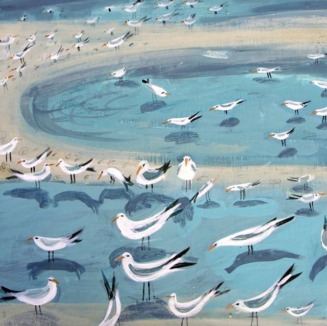 Hannah Hann, Birds Wading, Art Card
