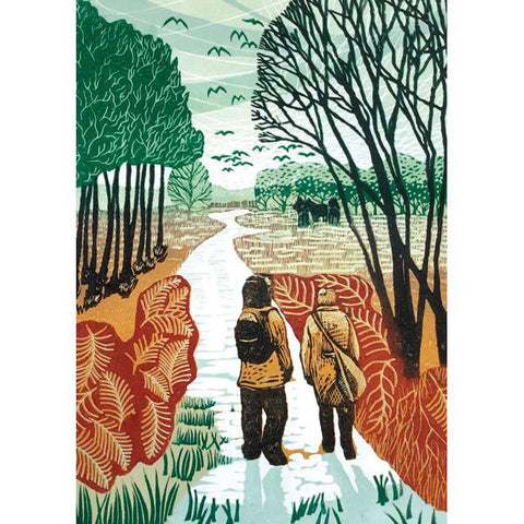 Helen Maxfield, Nature Walk, Printmaker's Art Card