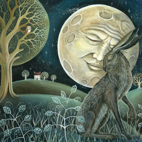 Kerry Buck, She called Down The Moon, Fine Art Greeting Card