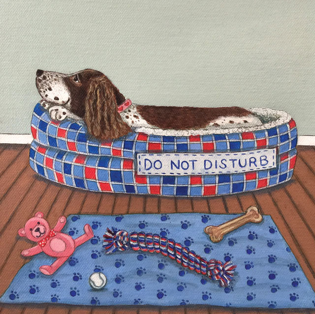 Lisa Davies, Let Sleeping Dogs Lie, Blank Art Card