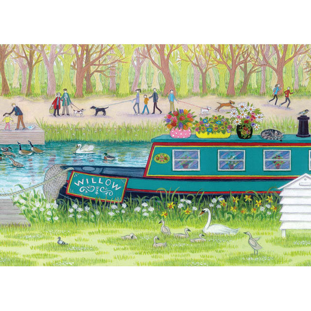 Lisa Davies, Canal Walk, Blank Art Card