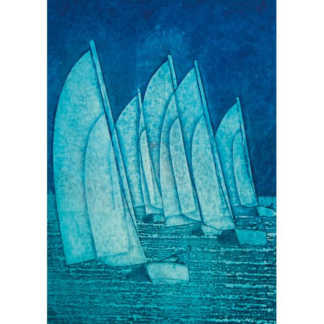 Laurie Rudling, Downwind, Fine Art Greeting Card
