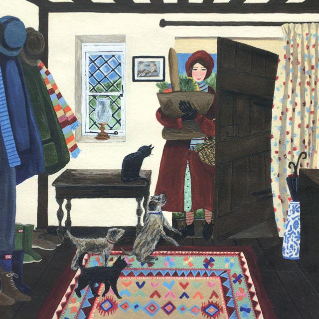 Marcella Cooper, Welcome Home, A Fine Art Greeting Card