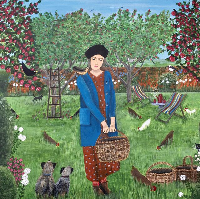 Marcella Cooper, In The Orchard, Fine Art Greeting Card