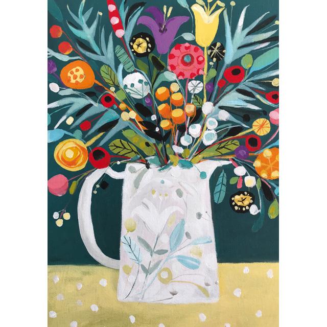 Natalie Rymer, Gift of Flowers, Fine Art Greeting Card