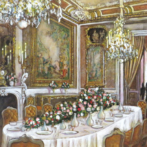 Paul Minter, The Dining Room, Waddesdon Manor, Fine Art Greeting Card