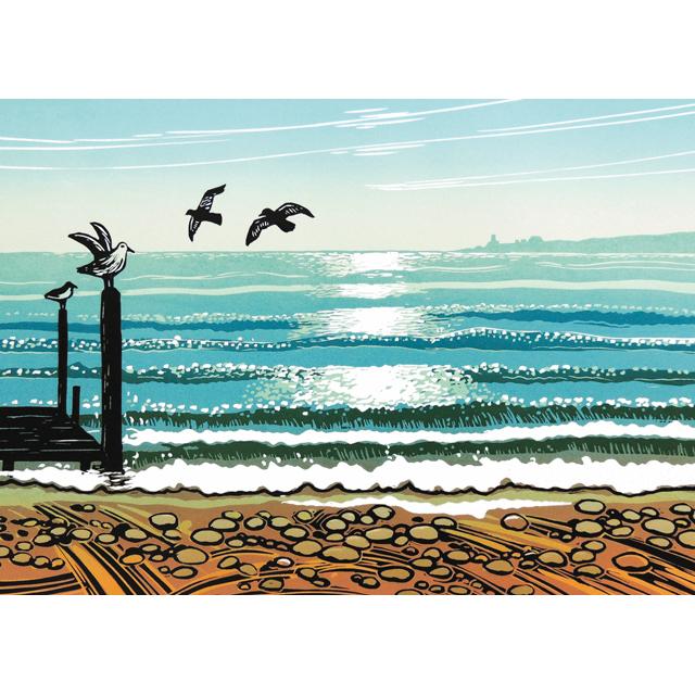 Rob Barnes, Sea Shimmer, Blank Art Card