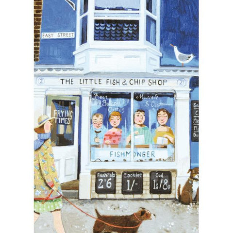 Stephanie Lambourne, The Little Fish and Chip Shop, Art Card