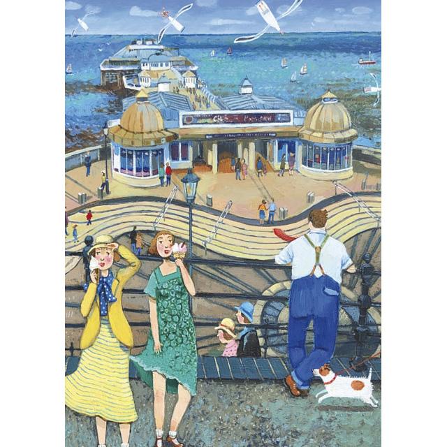 Stephanie Lambourne, Ice Cream By The Pier, Art Card