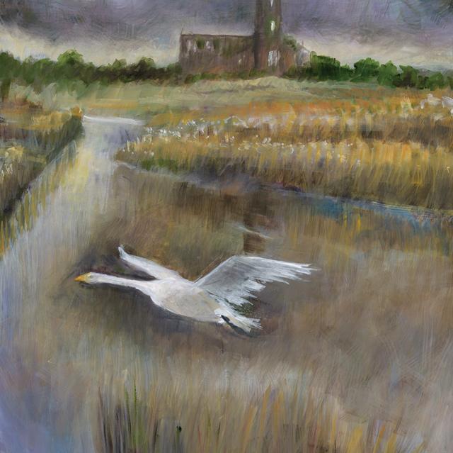 Tessa Newcomb, Cathedral Of the Marshes, Blank Fine Art Greeting Card