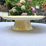 Big Blossom Pedestal Cake Stand - Handmade - Painted Porcelain