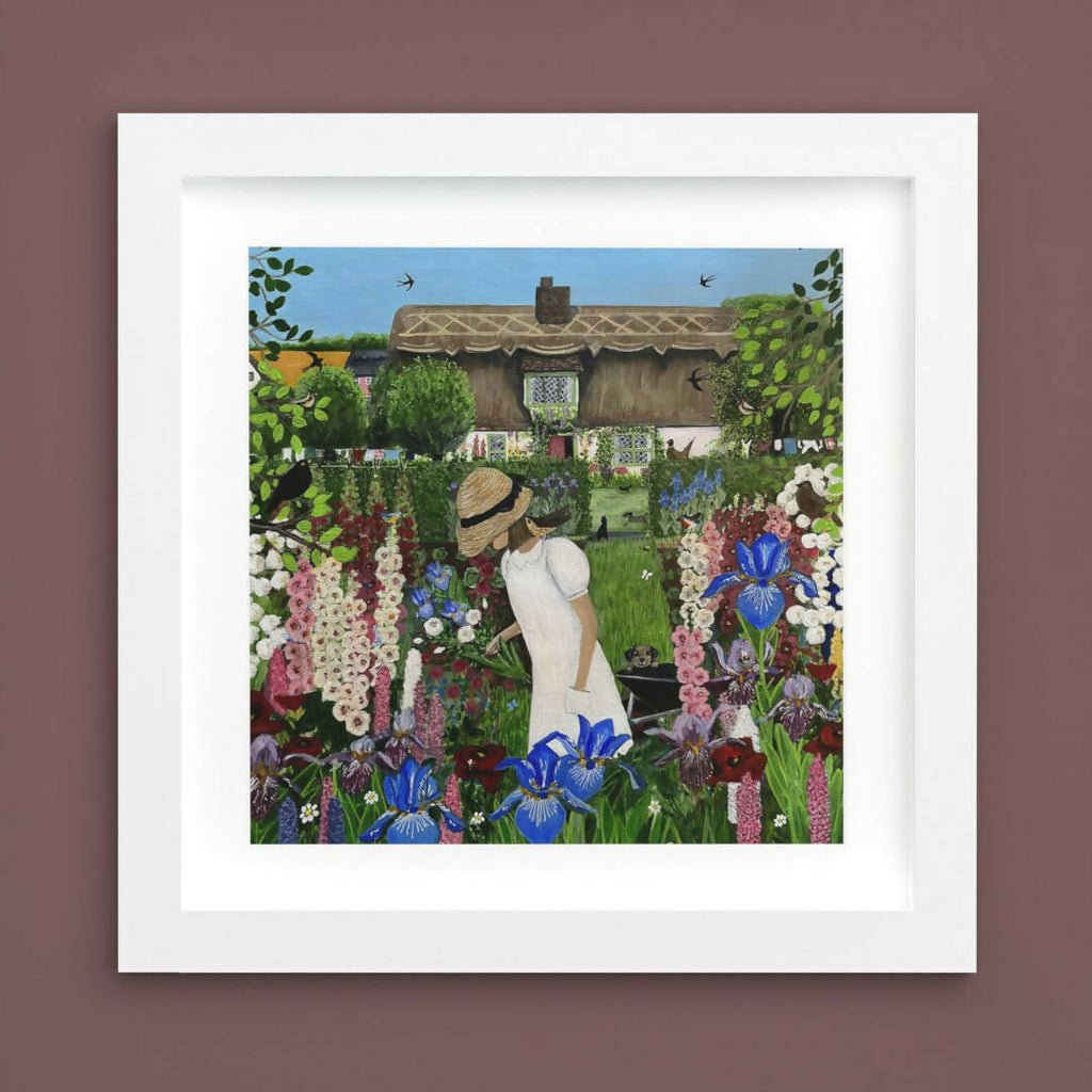 Irises and Swallows - Limited Edition Giclée Print