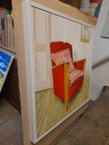 Interior with Red Armchair - Original Oil Painting
