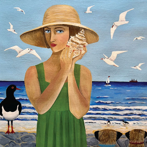 Marcella cooper, Sound of the Sea, Blank Art Card
