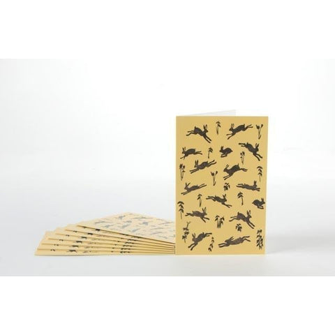 Rob Barnes, Golden Hares, Set of 8 Note Cards