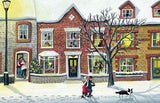 A Snowy Walk Home - Set of 8 note cards