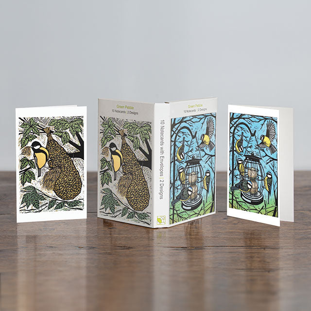 Jane Dignum, At The Feeder + For The Nest, Boxed Set of 10 Note Cards