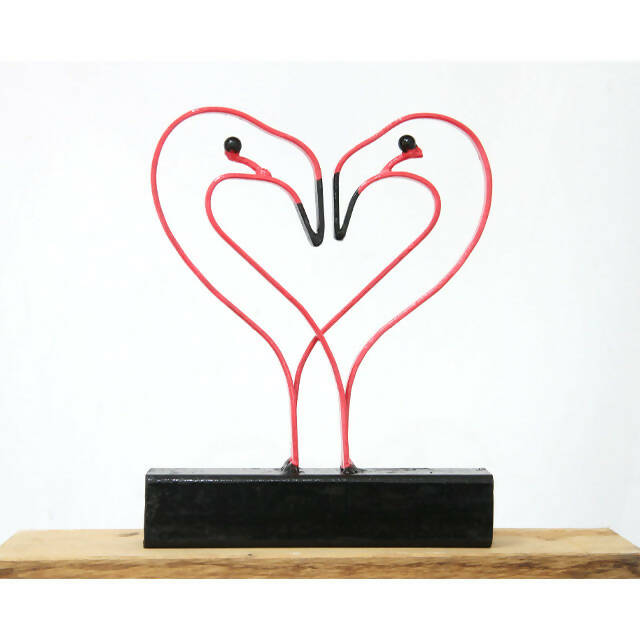 Flamingo-Love---Steel-Sculpture