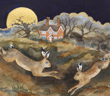 Late Evening The Hares Did Run - Limited Edition Giclee Print