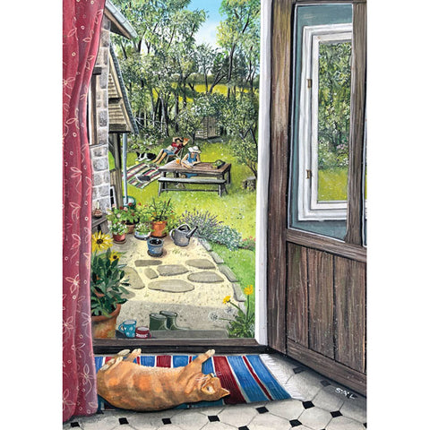 Sarah Latham, Lazing On A Sunny Afternoon,  Blank Art Cards