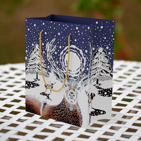 Stag In Winter - Medium-Sized Gift Bag (BAG KC2 02)