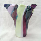 Pink and Purple Curly Vase
