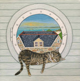 The Porthole Cat - Original Painting