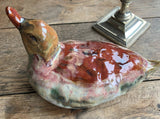 Red duck - Handmade glazed stoneware