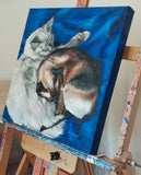 Sleeping Cats - Original Oil Painting