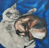 Sleeping Cats - Original Oil Painting