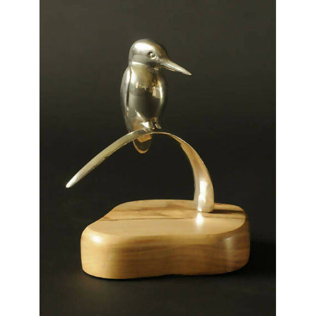 Kingfisher on Reed - Sculpture