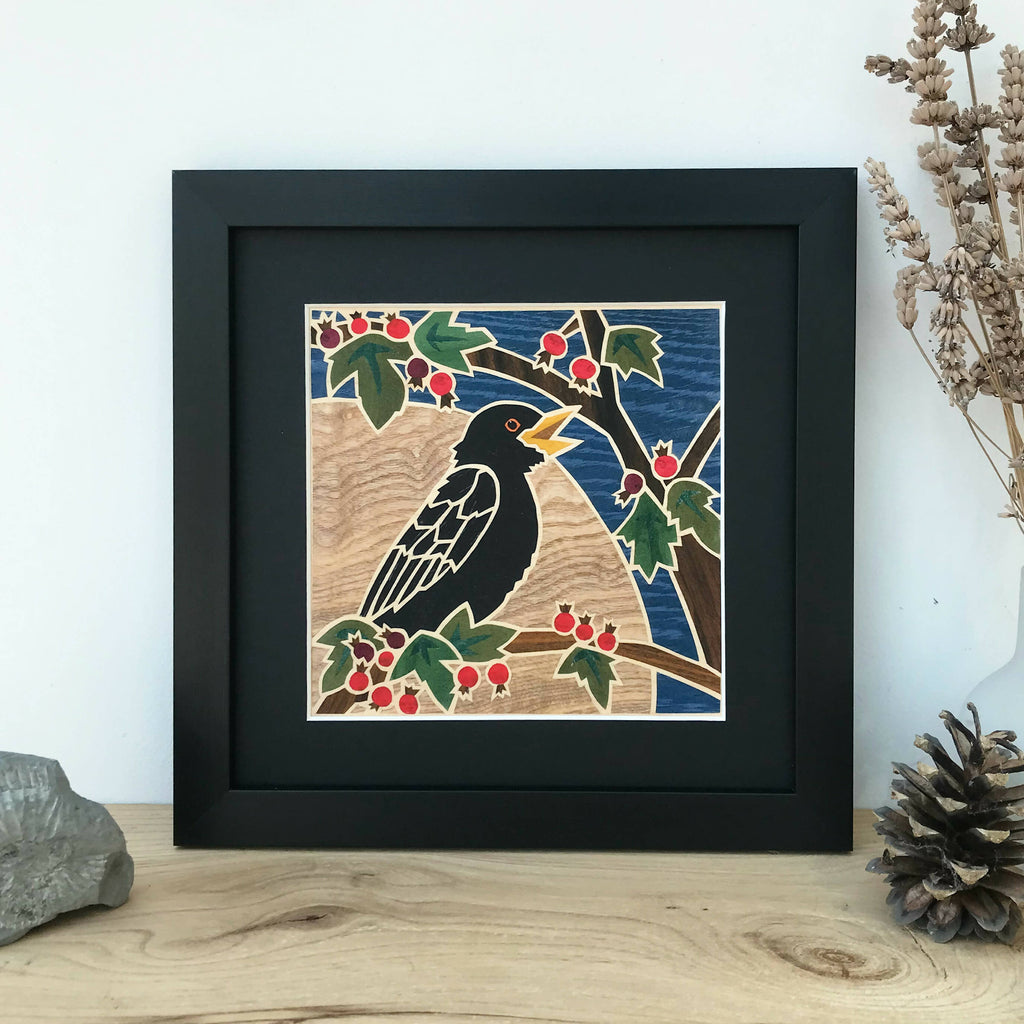 Singing Blackbird - Framed Giclee Print