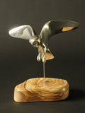 Barn Owl Hovering - Sculpture