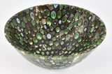 Malachite - fused glass bowl