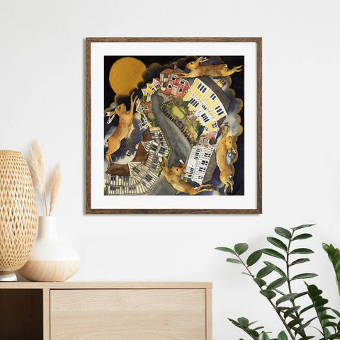 Leaping The Timbers By Golden Moon, Lavenham - Limited Edition Giclee Print