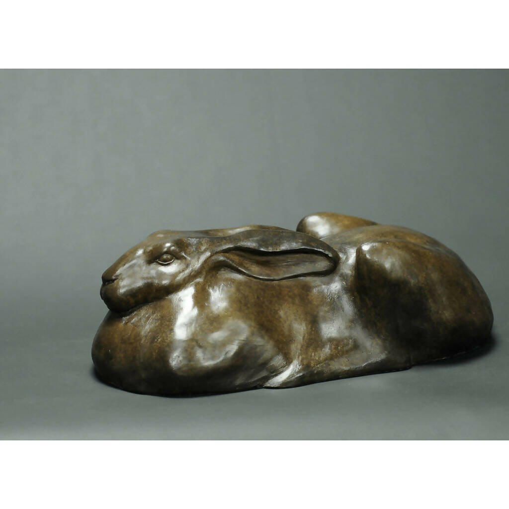 Hare At Rest - Sculpture